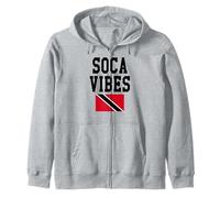 Bandera de Trinidad Soca Vibes para el Carnaval de Las Indias Occidentales Sudadera con Capucha