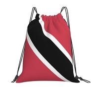 Bandera De Trinidad Y Tobago Unisex Mochilas Deportiva Ligera Bolsa De Deporte Plegable Mochila Con Cordón Para Baloncesto Natación Voleibol