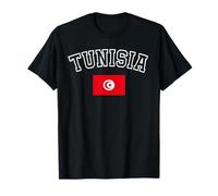 Bandera de TÚNEZ Vintage Envejecido Retro Heritage Design Camiseta