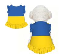 Bandera de Ucrania - Vestido para perro, ropa para perro, camisa para cachorro, ropa de Yorkie, ropa linda para perros pequeños y gatos, ropa de verano para mascotas