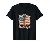 Bandera de una nación bajo Dios, 4 de julio - Cristiano patriótico Camiseta
