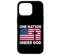 Bandera de una nación bajo Dios del 4 de Julio patriótica Cristiana Carcasa para iPhone 16 Pro