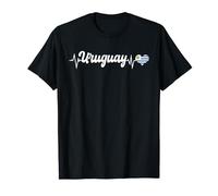 Bandera de Uruguay Heartbeat Wear Love Cultura uruguaya Camiseta