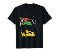 Bandera de Vanuatu Isla Ni-Vanuatu Gente Cultura Orgullo Camiseta