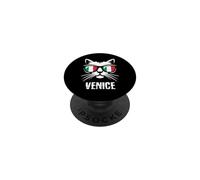 Bandera de Venecia Italia Divertido Gato Italiano Recuerdo Festivo PopSockets PopGrip Adhesivo