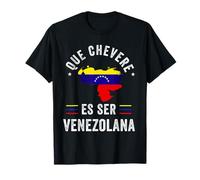 Bandera de Venezuela con bandera del orgullo Venezolana Chevere Camiseta