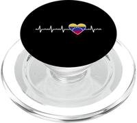 Bandera de Venezuela Heartbeat Orgullo venezolano PopSockets PopGrip para MagSafe