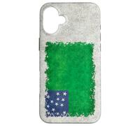 Bandera de Vermont Republic Green Mountain Boys en Estilo Grungy Carcasa para iPhone 16 Plus