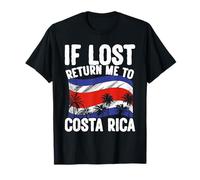 Bandera de Viaje de Vacaciones de Costa Rica si se Pierde regresa a Costa Rica Camiseta