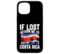 Bandera de Viaje de Vacaciones de Costa Rica si se Pierde regresa a Costa Rica Carcasa para iPhone 15