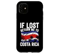 Bandera de Viaje de Vacaciones de Costa Rica si se Pierde regresa a Costa Rica Carcasa para iPhone 11