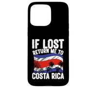 Bandera de Viaje de Vacaciones de Costa Rica si se Pierde regresa a Costa Rica Carcasa para iPhone 15 Pro MAX