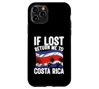 Bandera de Viaje de Vacaciones de Costa Rica si se Pierde regresa a Costa Rica Carcasa para iPhone 11 Pro