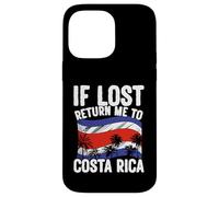 Bandera de Viaje de Vacaciones de Costa Rica si se Pierde regresa a Costa Rica Carcasa para iPhone 14 Pro MAX