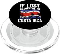 Bandera de Viaje de Vacaciones de Costa Rica si se Pierde regresa a Costa Rica PopSockets PopGrip para MagSafe