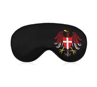 Bandera de Viena, antifaz para dormir, cubiertas suaves para los ojos, luces de bloqueo, venda para los ojos con correa ajustable para siesta de viaje