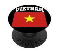 Bandera de Vietnam Cultura Patrimonio Vietnamita Diáspora vietnamita PopSockets PopGrip Adhesivo