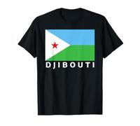 Bandera de Yibuti patriótica para Hombres, Mujeres y niños, África Camiseta