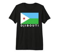 Bandera de Yibuti patriótica para Hombres, Mujeres y niños, África Camiseta Premium