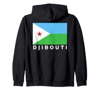 Bandera de Yibuti patriótica para Hombres, Mujeres y niños, África Sudadera con Capucha