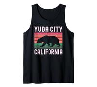 Bandera de Yuba City, California, EE. UU., Vintage, Oso de Cali, Northern 530 Camiseta sin Mangas
