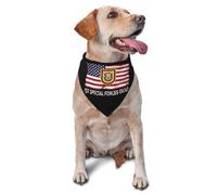 Bandera del 1Er Grupo De Fuerzas Especiales De EE. UU. Bandana para Perro Elegante Bufanda De Mascota Ajustable Pañuelo para Perro para Uso Diario Boda Cumpleaños