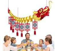 Bandera del Año Nuevo Chino,Telón de fondo fotográfico del Año Nuevo Chino | Conjunto de decoración Dragón Banner Festival de Primavera Creative Dragon 2024 - Banner de fondo para foto