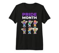 Bandera del Arco Iris del Mes del Orgullo Celebración Diversidad Igualdad Amor Camiseta Premium