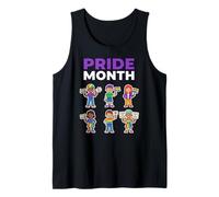 Bandera del Arco Iris del Mes del Orgullo Celebración Diversidad Igualdad Amor Camiseta sin Mangas