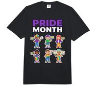 Bandera del Arco Iris del Mes del Orgullo Celebración Diversidad Igualdad Amor Comfort Colors Adult Heavyweight T-Shirt