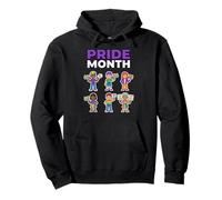 Bandera del Arco Iris del Mes del Orgullo Celebración Diversidad Igualdad Amor Sudadera con Capucha