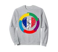 Bandera del día de la lengua francesa Corazón Int'l Día de la Francofonía Sudadera