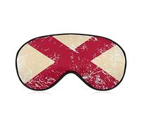 Bandera del estado de Alabama, antifaz para dormir divertido, cubierta suave para los ojos con los ojos vendados, con correa ajustable, visera nocturna para hombres y mujeres