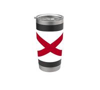 Bandera del estado de Alabama Vintage Southern Pride Graphic Vaso térmico de acero inoxidable de doble pared