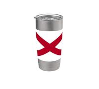 Bandera del estado de Alabama Vintage Southern Pride Graphic Vaso térmico de acero inoxidable de doble pared