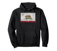 Bandera del Estado de California California República de California La Costa Oeste Sudadera con Capucha
