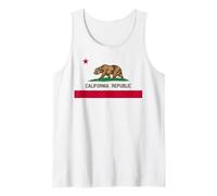 Bandera del estado de California de la República de California Camiseta sin Mangas