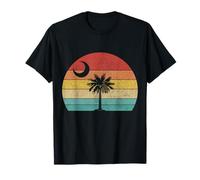 Bandera del Estado de Carolina del Sur Palmetto Moon Retro Vintage Pride Camiseta