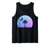 Bandera del Estado de Carolina del Sur Palmetto Moon Vintage Camiseta sin Mangas