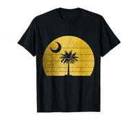 Bandera del Estado de Carolina del Sur Palmetto Moon Vintage Pride Camiseta