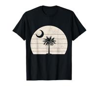 Bandera del Estado de Carolina del Sur Palmetto Moon Vintage Pride Camiseta