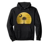 Bandera del Estado de Carolina del Sur Palmetto Moon Vintage Pride Sudadera con Capucha