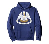 Bandera del Estado de Luisiana Pelican Heritage Obra de Arte Moderna Sudadera con Capucha
