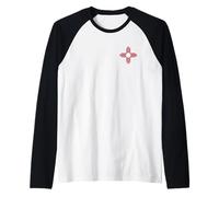 BANDERA DEL ESTADO DE MÉXICO ZIA SÍMBOLO SOL ALBUQUERQUE SANTA FE Camiseta Manga Raglan