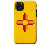 BANDERA DEL ESTADO DE MÉXICO ZIA SÍMBOLO SOL ALBUQUERQUE SANTA FE Carcasa para iPhone 11 Pro Max