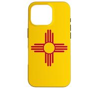 BANDERA DEL ESTADO DE MÉXICO ZIA SÍMBOLO SOL ALBUQUERQUE SANTA FE Carcasa para iPhone 16 Pro