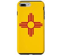 BANDERA DEL ESTADO DE MÉXICO ZIA SÍMBOLO SOL ALBUQUERQUE SANTA FE Carcasa para iPhone 7 Plus/8 Plus