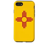 BANDERA DEL ESTADO DE MÉXICO ZIA SÍMBOLO SOL ALBUQUERQUE SANTA FE Carcasa para iPhone SE (2020) / 7 / 8