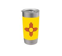 Bandera del estado de Nuevo México Vaso térmico de acero inoxidable de doble pared