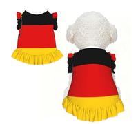 Bandera del Estado de Renania-Palatinado Vestido para Perro Ropa para Perro Niña Cachorro Camisa Yorkie Ropa Linda Ropa para Mascotas para Perros Pequeños y Gatos Ropa de Verano para Mascotas